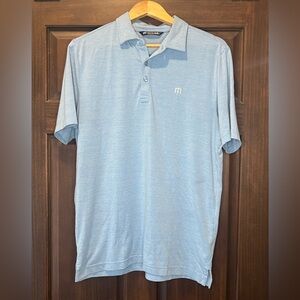 Travis Mathew blue polo shirt- size M